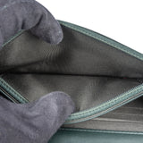 Chanel Quilted Dark Green Patent Leather Boy Wallet On Chain Crossbody Bag