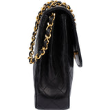 Chanel Quilted Lambskin 24K Gold Single Flap Shoulder Bag