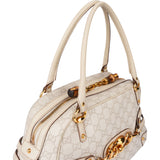 Gucci GG Leather Monogram Horsebit Handbag