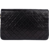 Chanel Quilted Lambskin 24K Gold Single Flap Shoulder Bag