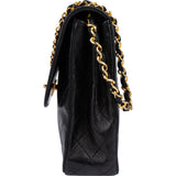 Chanel Quilted Lambskin 24K Gold Single Flap Shoulder Bag