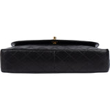 Chanel Quilted Lambskin 24K Gold Single Flap Shoulder Bag