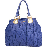 Miu Miu Quilted Patent Leather Handbag