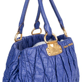 Miu Miu Quilted Patent Leather Handbag