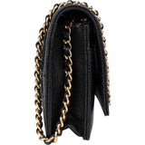 Chanel Quilted Caviar Leather Wallet On Chain Crossbody Bag