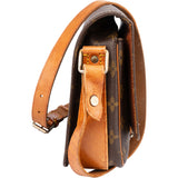 Louis Viitton Canvas Monogram Cartouchiere MM Crossbody Bag