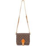 Louis Viitton Canvas Monogram Cartouchiere MM Crossbody Bag