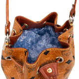 MCM Visetos Monogram Bucket Crossbody Bag
