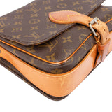 Louis Viitton Canvas Monogram Cartouchiere MM Crossbody Bag