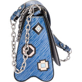 Louis Vuitton Blue Epi Leather Twist Aztec Shoulder Bag