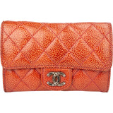 Chanel Quilted Patent Leather CC Wallet