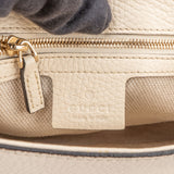 Gucci White Leather GG Soho Crossbody Bag