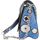 Louis Vuitton Blue Epi Leather Twist Aztec Shoulder Bag