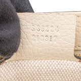 Gucci White Leather GG Soho Crossbody Bag