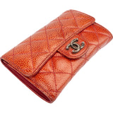 Chanel Quilted Patent Leather CC Wallet