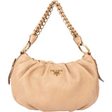 Prada Cervo Lux Leather Chain Handbag