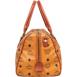 MCM Visetos Monogram Boston Handbag