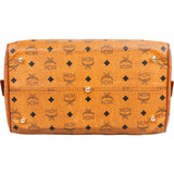 MCM Visetos Monogram Boston Handbag