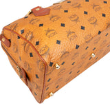 MCM Visetos Monogram Boston Handbag