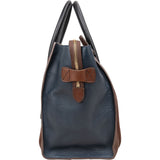 Céline Tricolor Leather Luggage Handbag