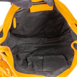 Balenciaga Yellow Leather City Handbag - vintageandkickz