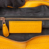 Balenciaga Yellow Leather City Handbag - vintageandkickz