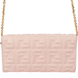 Fendi Quilted FF Monogram Wallet On Chain Crossbody Bag