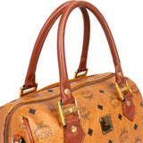 MCM Visetos Monogram Boston Handbag