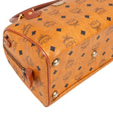 MCM Visetos Monogram Boston Handbag