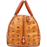 MCM Visetos Monogram Boston Handbag