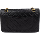 Chanel Quilted Lambskin 24K Gold Medium Double Flap Crossbody Bag