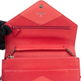 Chanel Multicolor Lambskin Single Flap Wallet On Chain Crossbody Bag