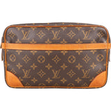 Louis Vuitton Canvas Monogram Compiegne 28 Clutch - vintageandkickz
