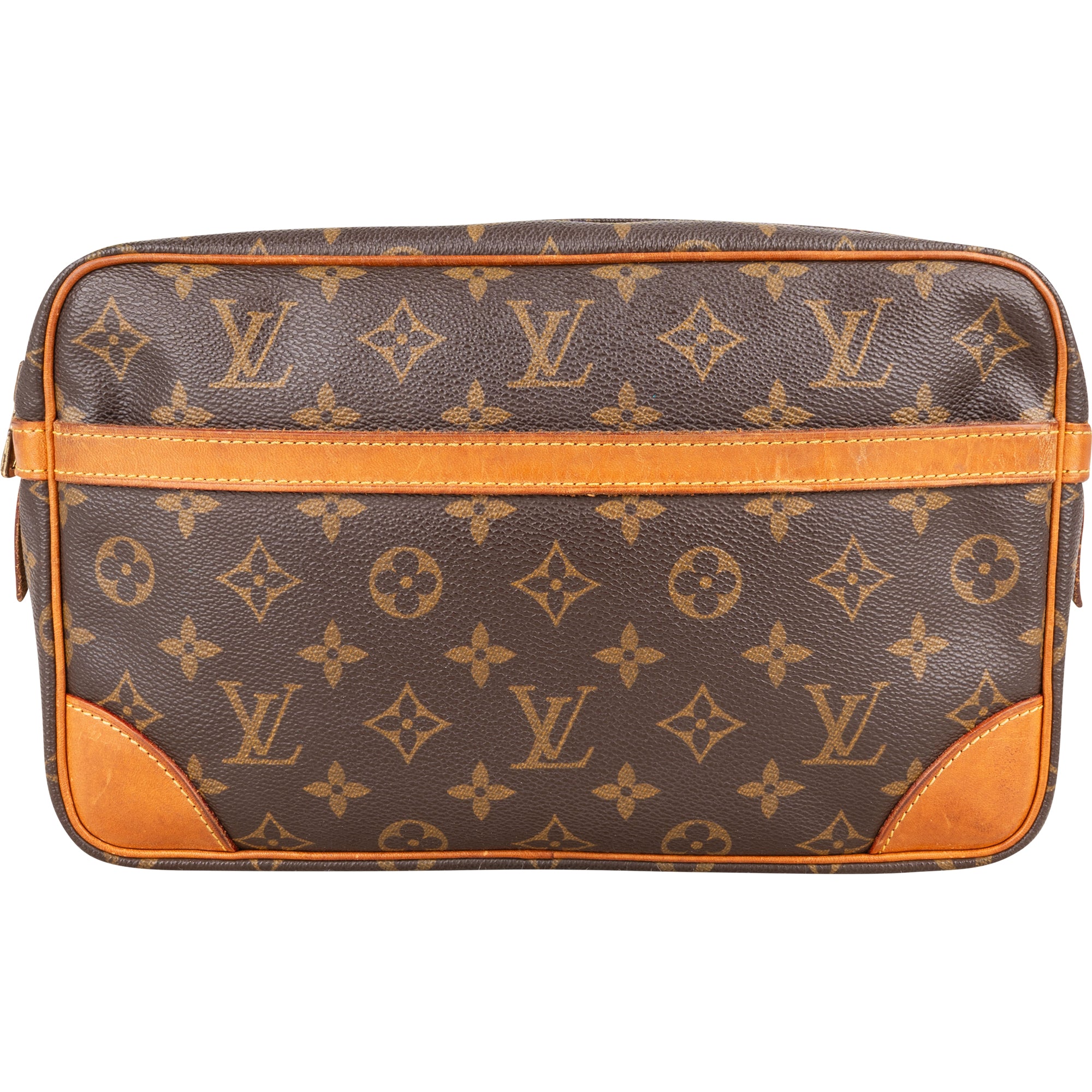 Louis Vuitton Canvas Monogram Compiegne 28 Clutch - vintageandkickz