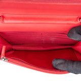 Chanel Multicolor Lambskin Single Flap Wallet On Chain Crossbody Bag