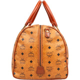 MCM Visetos Monogram Boston Handbag