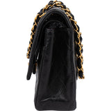 Chanel Quilted Lambskin 24K Gold Medium Double Flap Crossbody Bag