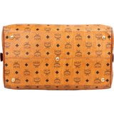 MCM Visetos Monogram Boston Handbag