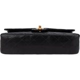 Chanel Quilted Lambskin 24K Gold Medium Double Flap Crossbody Bag