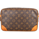 Louis Vuitton Canvas Monogram Compiegne 28 Clutch - vintageandkickz
