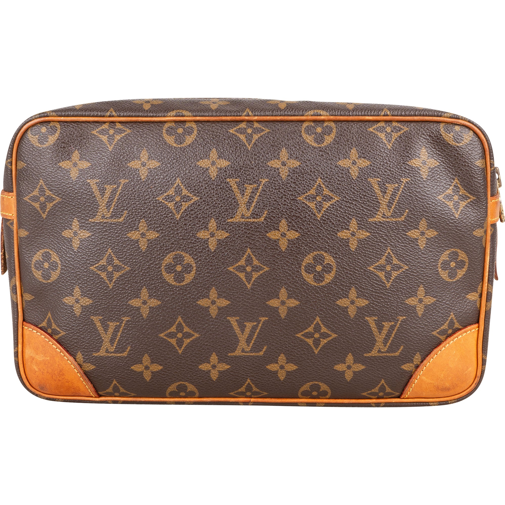 Louis Vuitton Canvas Monogram Compiegne 28 Clutch - vintageandkickz