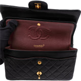 Chanel Quilted Lambskin 24K Gold Medium Double Flap Crossbody Bag