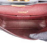Chanel Quilted Lambskin 24K Gold Medium Double Flap Crossbody Bag