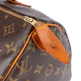 Louis Vuitton Canvas Monogram Speedy 30 Handbag