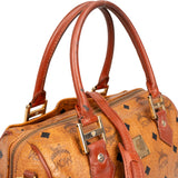 MCM Visetos Monogram Boston Handbag