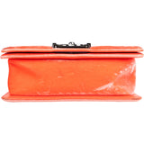 Chanel Quilted Velvet Boy Single Flap Crossbody Bag