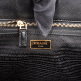 Prada Black Saffiano Leather Galleria Handbag