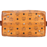 MCM Visetos Monogram Boston Handbag