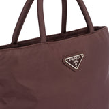 Prada Bordeaux Nylon Triangle Mini Handbag