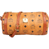MCM Visetos Monogram Bowling Crossbody Bag